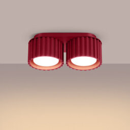 Luminosa Lighting Luminosa Aura Surface Mounted Downlight Burgundy 2X Gx53 - thumbnail 3