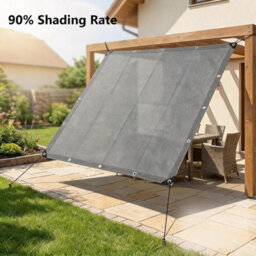 Grey 0.9X2M Rectangular Shade Sail Uv Resistant Breathable - thumbnail 4