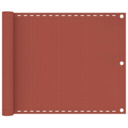 Berkfield Balcony Screen Terracotta 75X600 Cm Hdpe - thumbnail 1