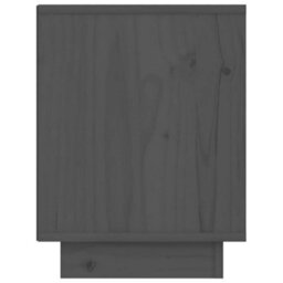 Berkfield Bedside Cabinet Grey 40X30X40 Cm Solid Wood Pine - thumbnail 5