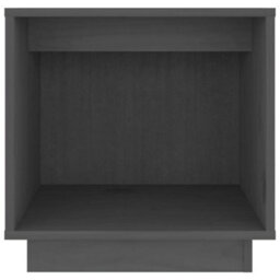Berkfield Bedside Cabinet Grey 40X30X40 Cm Solid Wood Pine - thumbnail 4