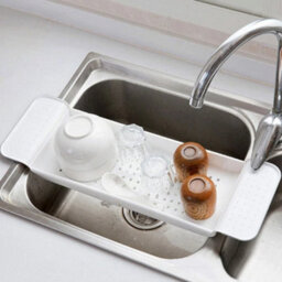 Extendable Bath Tub Caddy Rack White - thumbnail 6