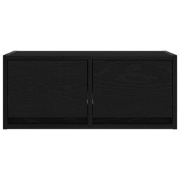 Berkfield Tv Cabinet Black Oak 60X31X25.5 Cm Engineered Wood - thumbnail 6