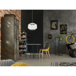 Luminosa Lighting Luminosa Vigatto Cylindrical Pendant Ceiling Light White 1X E27 - thumbnail 5