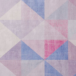 Beliani Luma Pastel Triangle Patchwork Rug 160 X 230 Cm - Blue Grey Blush Modern Geometric - thumbnail 4