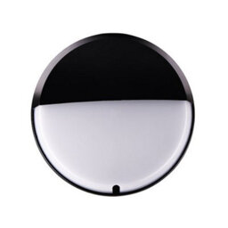 Fern Howard Drake Flush Fitted Led Ip65 Emergency Black Bulkhead 1300Lm Natural White Light With Light Shield - thumbnail 2
