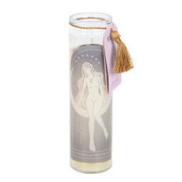 Something Different Selene Amethyst Crystal Tube Candle Cream (One Size) - thumbnail 1