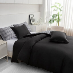 Pamposh Grace Super King Duvet Set Premium Microfiber Reversible Superking Duvets Sets 3 Pcs Ultrasoft Hypoallergenic With Zipper Closure - thumbnail 5