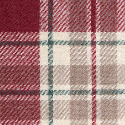 OHS Woven Check Cushion Covers Tartan Pack Of 2 Filled Pillow, 45 X 45Cm - Red - thumbnail 6