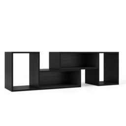 Costway 2-Piece Console Tv Stand Free-Combination Tv Media Table W/ Storage Shelf - thumbnail 9