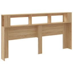 Berkfield Led Headboard Sonoma Oak 200 Cm Engineered Wood - thumbnail 6