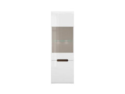 Impact Furniture Office Furniture Set Home Study Desk Tall Cabinet Wall Shelf White Gloss Azteca - thumbnail 7