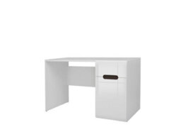Impact Furniture Office Furniture Set Home Study Desk Tall Cabinet Wall Shelf White Gloss Azteca - thumbnail 2