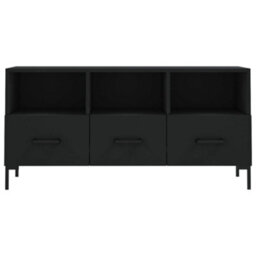 Berkfield Tv Cabinet Black 102X36X50 Cm Engineered Wood - thumbnail 5
