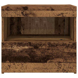 Berkfield Bedside Cabinets With Led Lights 2 Pcs Old Wood 50X40X45 Cm - thumbnail 8