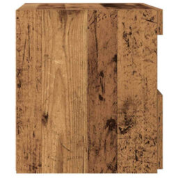 Berkfield Bedside Cabinets With Led Lights 2 Pcs Old Wood 50X40X45 Cm - thumbnail 9