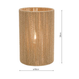 Keona Table Lamp Natural String Shade - thumbnail 5