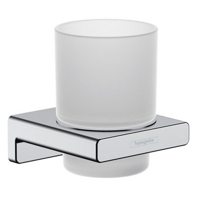 Hansgrohe Addstoris Bathroom Toothbrush Holder Tumbler Chrome Wall Mounted - image 1