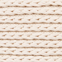 Wyld And Coco Beige Handwoven Cotton Pouffe 50 X 50 X 35 Cm With Eps Filling - thumbnail 6