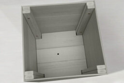 Winawood Polymer Wood Effect Zero Maintenance Fully Weatherproof Set Of 2 Small Planters - Stone Grey - thumbnail 5
