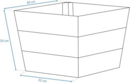 Winawood Polymer Wood Effect Zero Maintenance Fully Weatherproof Set Of 2 Small Planters - Stone Grey - thumbnail 7