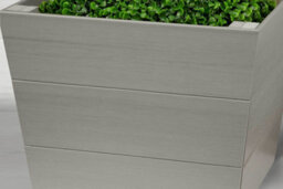 Winawood Polymer Wood Effect Zero Maintenance Fully Weatherproof Set Of 2 Small Planters - Stone Grey - thumbnail 3