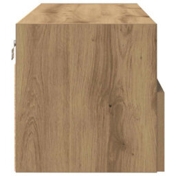 Berkfield Modern Tv Wall Cabinet Artisan Oak 100X30X30 Cm Engineered Wood - thumbnail 7