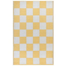 furn. Furn Checkerboard Recycled Outdoor Rug, Yellow, 120 X 180Cm - thumbnail 3