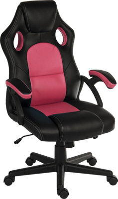 Teknik Kyoto Gaming Chair Pink With Gas Lift Seat Adjustment And Tilt Tension - image 1