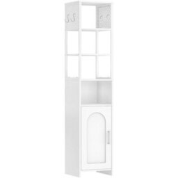 Bathroom Cabinet Corner Storage Cabinet Cupboard White Bathroom Storage - thumbnail 6