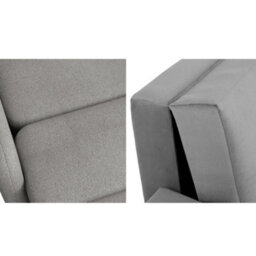 Viva Sun Ii Sofa Bed With Sleeping Function And Bedding Storage Metal Legs Wooden Frame 130X103X85Cm Graphite - thumbnail 7