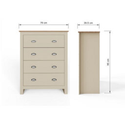 Gfw Lancaster 3 Piece Bedroom Set Cream - thumbnail 8