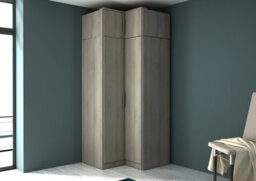 Trasman Tall Corner Wardrobe  Including Topper - thumbnail 1