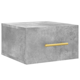 Berkfield Wall-Mounted Bedside Cabinets 2 Pcs Concrete Grey 35X35X20 Cm - thumbnail 5