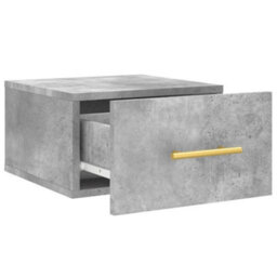 Berkfield Wall-Mounted Bedside Cabinets 2 Pcs Concrete Grey 35X35X20 Cm - thumbnail 7