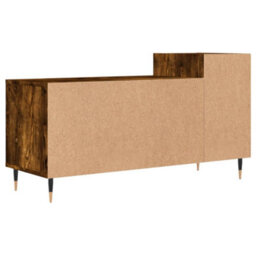 Berkfield Stylish Tv Cabinet Smoked Oak 100X35X55 Cm Engineered Wood - thumbnail 8