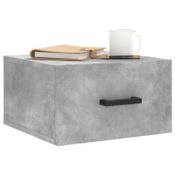 Vidaxl Wall-Mounted Bedside Cabinets 2 Pcs Concrete Grey 35X35X20 Cm - thumbnail 3