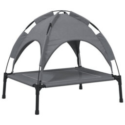 Walplus Dog Bed With Canopy Anthracite Oxford Fabric And Steel - thumbnail 6