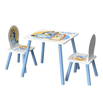 Bluey Children Kids Table And Chairs Set (2 Chairs Included) - Ideal For Arts & Crafts, Snack Time, Homeschooling, Homework & More - image 1