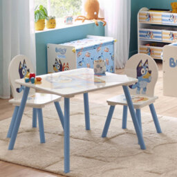Bluey Children Kids Table And Chairs Set (2 Chairs Included) - Ideal For Arts & Crafts, Snack Time, Homeschooling, Homework & More - thumbnail 5
