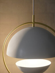 Nordlux Tavia Metal Pendant Light Dual Shade White,mains - thumbnail 9