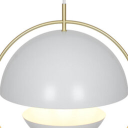 Nordlux Tavia Metal Pendant Light Dual Shade White,mains - thumbnail 5