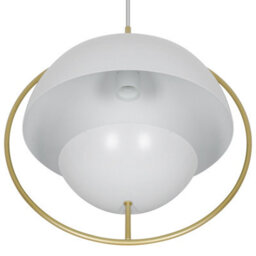 Nordlux Tavia Metal Pendant Light Dual Shade White,mains - thumbnail 7