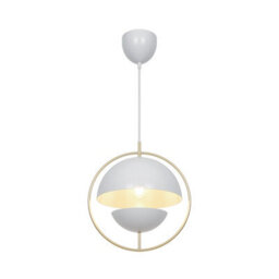 Nordlux Tavia Metal Pendant Light Dual Shade White,mains - thumbnail 2