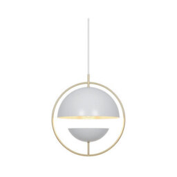Nordlux Tavia Metal Pendant Light Dual Shade White,mains - thumbnail 1