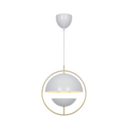 Nordlux Tavia Metal Pendant Light Dual Shade White,mains - thumbnail 3