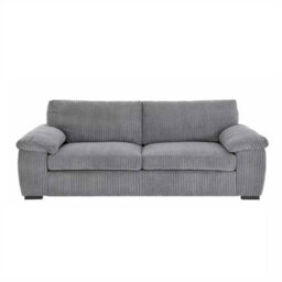 Amalfi Lilly Jumbo Cord Grey Fabric 3 And 2 Seater Sofa  Set - thumbnail 2