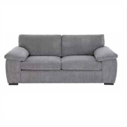 Amalfi Lilly Jumbo Cord Grey Fabric 3 And 2 Seater Sofa  Set - thumbnail 3