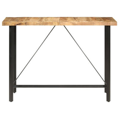 Berkfield Industrial Bar Table 150X70X107 Cm Rough Mango Wood - image 1