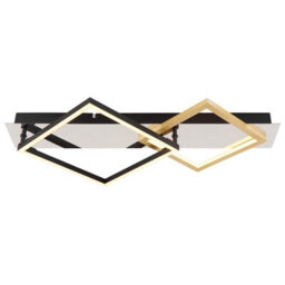 Luminosa Lighting Luminosa Lesina 59X36Cm Integrated Led Semi Flush Ceiling Light Chrome Led 3000K - thumbnail 3